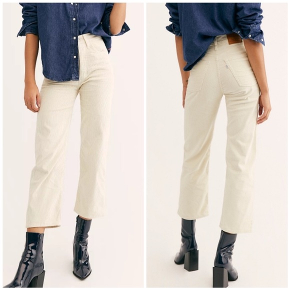 NWT Levi’s Ribcage Straight Ankle Corduroy Pants - Picture 3 of 15